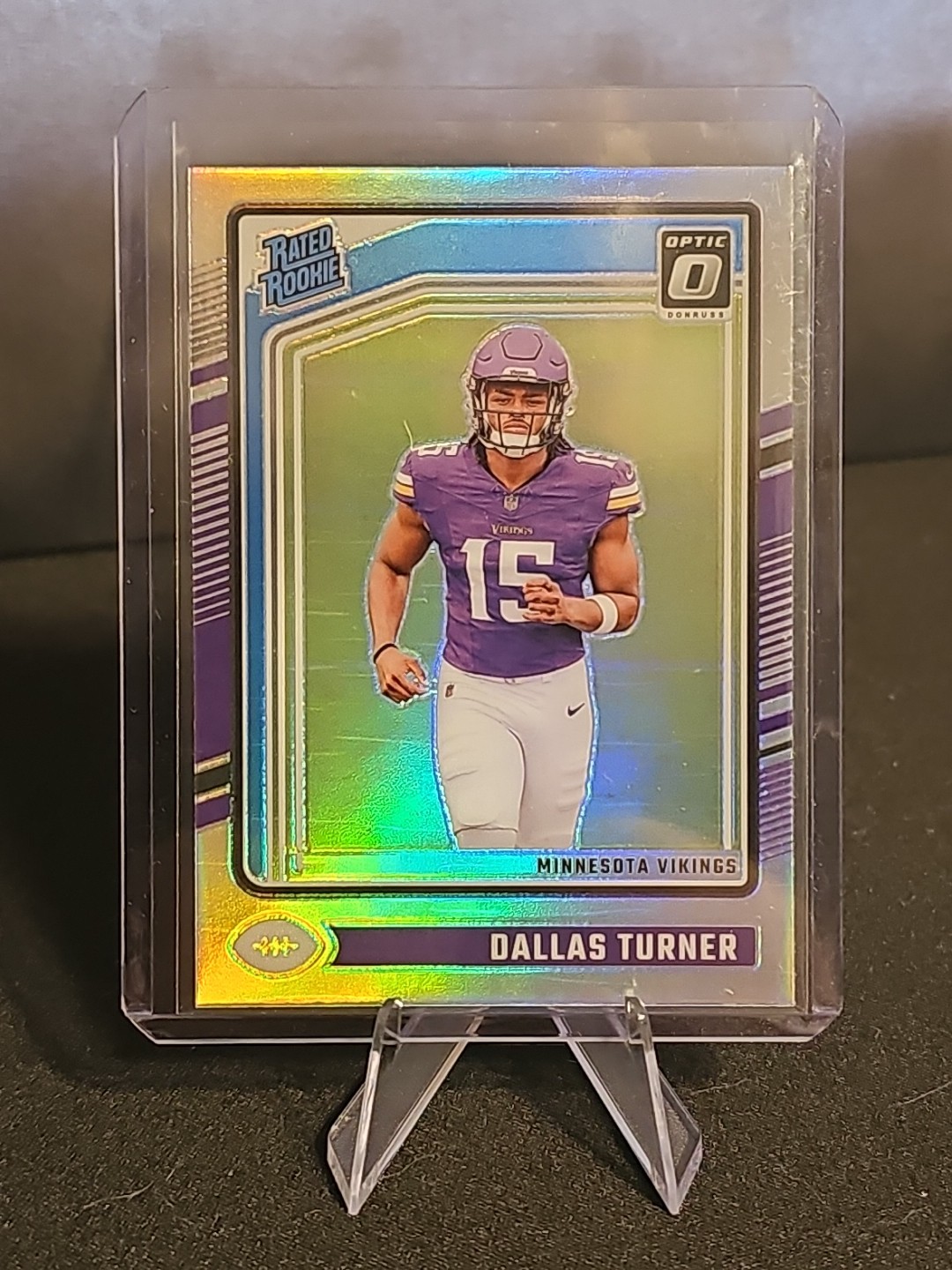 2024 Panini Donruss Optic - Rated Rookie Dallas Turner #224 Holo Prizm (RC)