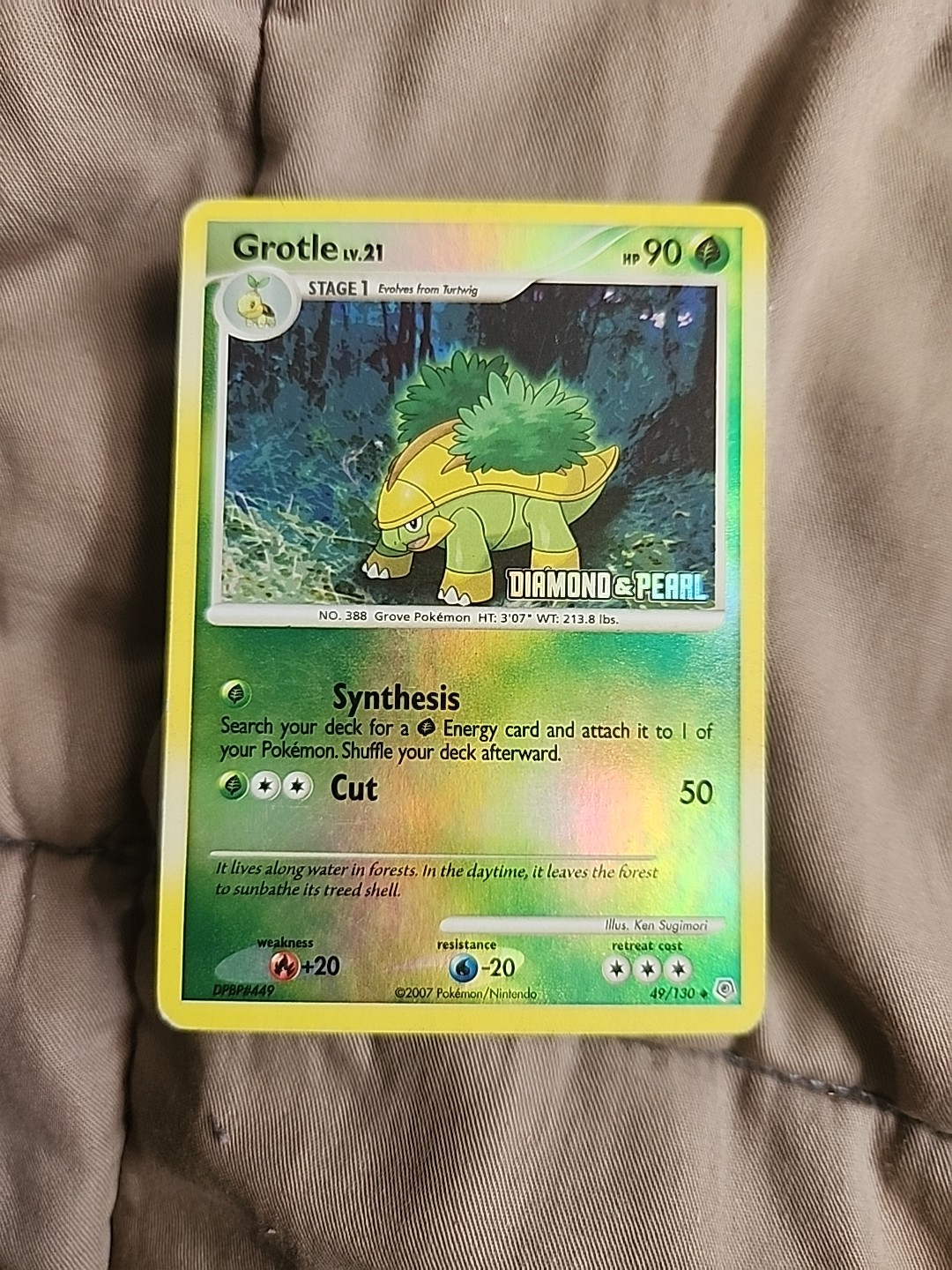 Grotle 49/130 Diamond and Pearl Reverse Holo