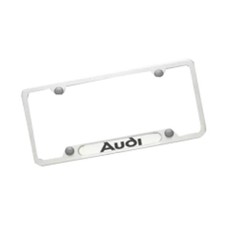 Genuine Audi License Plate Frame With Audi Logo - Polished Zaw-355-016 Genuine Audi License Plate Frame With Audi Logo - Polished Zaw-355-016