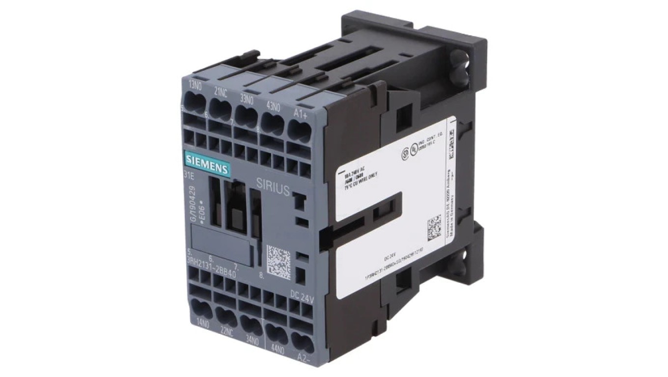 Contactors 4 Pin NC+NOx3, 24VDC, 10A 3RH2131-1KB40