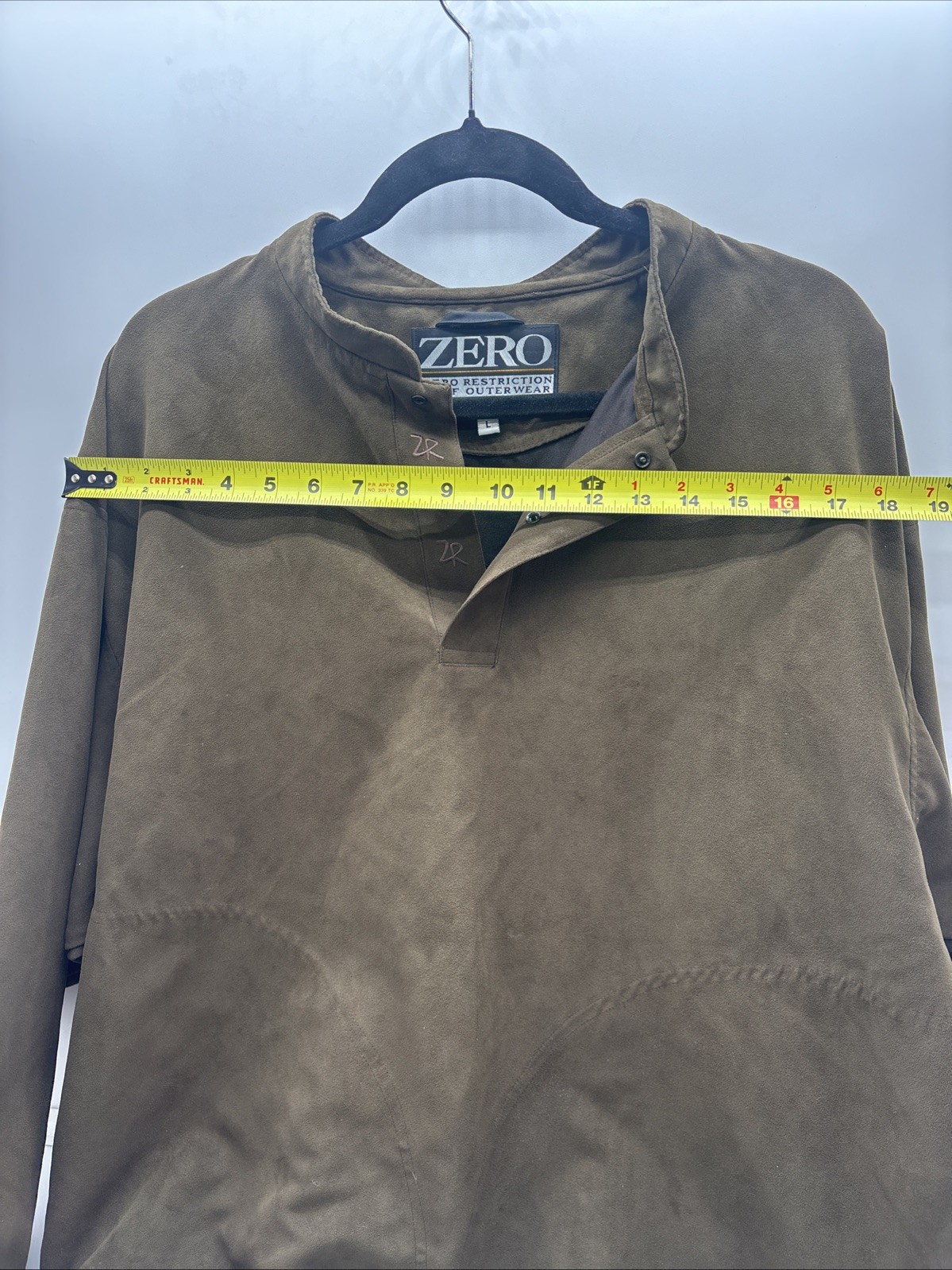 Zero Restriction Suede Golf Jacket Performance Pu… - image 11