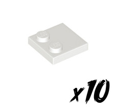 10x LEGO 33909 &bull; 2x2 Fliese &bull; tile modified &bull; wei&szlig; &bull; white
