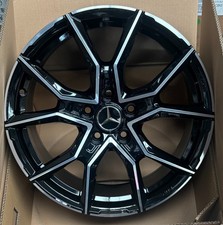 Felgen für Mercedes Benz A B C E Klasse CLA 18-Zoll schwarz poliert ABE NEU 4 St Felgen für Mercedes Benz A B C E Klasse CLA 18-Zoll schwarz poliert ABE NEU 4 St