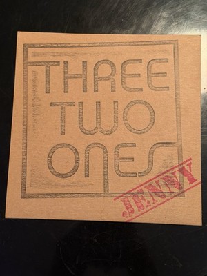 Three Two Ones Jenny Single 7'' Clear Vinyl Limited Edition 2012 Record