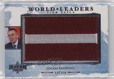 2024 Decision World Leaders Flag Edgars Rinkevics (Latvia) #WL31 Patch 3hd