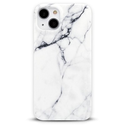 with iPhone 15 Case, White Black Marble Pattern Slim Shockproof Vintage Marbl...