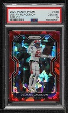 2020 Panini Prizm Rookie Red Ice Prizm Julian Blackmon #330 PSA 10 GEM MT 06qq