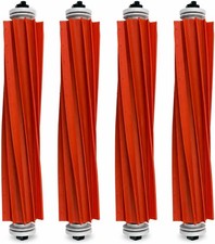 4 Pack Rubber Roller Brush Replacement Parts Compatible with Roborock Q Revo Q7