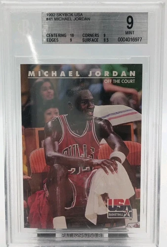 1992 Skybox USA Dream Team MICHAEL JORDAN #41 BGS 9.5 MINT Graded Card
