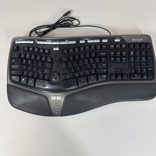 Microsoft Natural Ergonomic Keyboard 4000 v1.0 KU-0462 USB Wired Tested - Picture 2 of 13