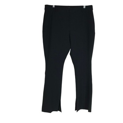 EXPRESS EDITOR Black Split Hem Bootcut Dress Pants Women's Size 14S