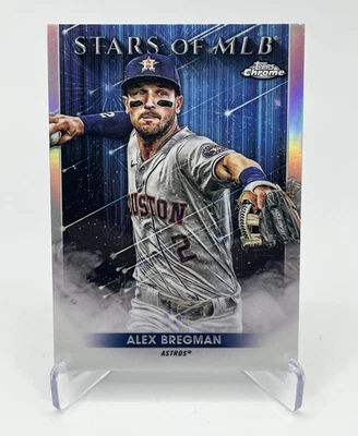 Alex Bregman 2022 Topps Series 1 Stars of MLB Chrome Astros #SMLBC-8 Insert - Image 1 of 4