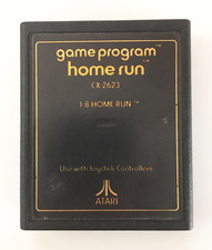 Home Run Text Label Atari 2600, 1978 Baseball - Gold Text - Cartridge