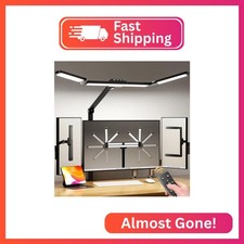 Airlonv LED Desk Lamp with Clamp, Architect Desk Lamp for Home Office with Remot