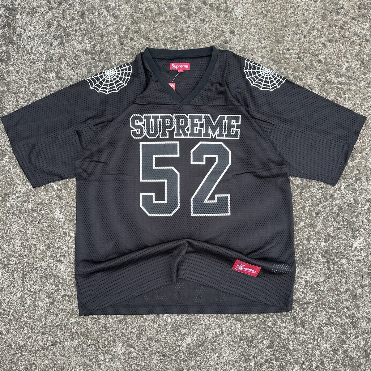 Supreme Spiderweb Football Jersey Large | BRAND NEW WITH