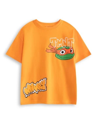 Teenage Mutant Ninja Turtles Orange Mikey Short Sleeved T-Shirt Boys