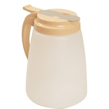 Vollrath 474818 48 oz Almond Dripcut&reg; Syrup Server