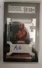 2022 Prizm WWE Sensational Signatures Auto RC Carmelo Hayes sgc 10 10 gem mint 