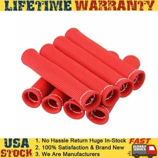 8X 2500° Spark Plug Wire Boots Protector Sleeve Heat Shield Cover For LS1/LS2 US