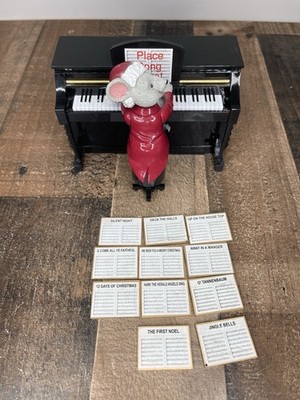 Vtg 2004 Mr Christmas Magical Maestro Mouse Musical Piano 11 Classic Songs Works