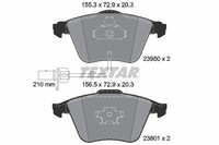 1X Textar 2395001 Bremsbelagsatz Scheibenbremse FüR Audi