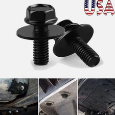80Pcs Car Body Bolt Screws Fastener Kit M6 10mm Hex For Car Fender Splash Shield