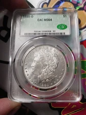 1885-O $1 Morgan Silver Dollar CAC MS 64 | Uncirculated UNC BU