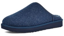UGG Classic Mens Wool Blend Slippers Mules Slip On House Shoes Navy Blue Size 11
