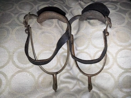antique military ww1 era horse riding cavalery spurs