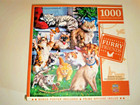 Lot Of 3 Master Pieces Furry Friends 1000 Pc Puzzles — photo 2
