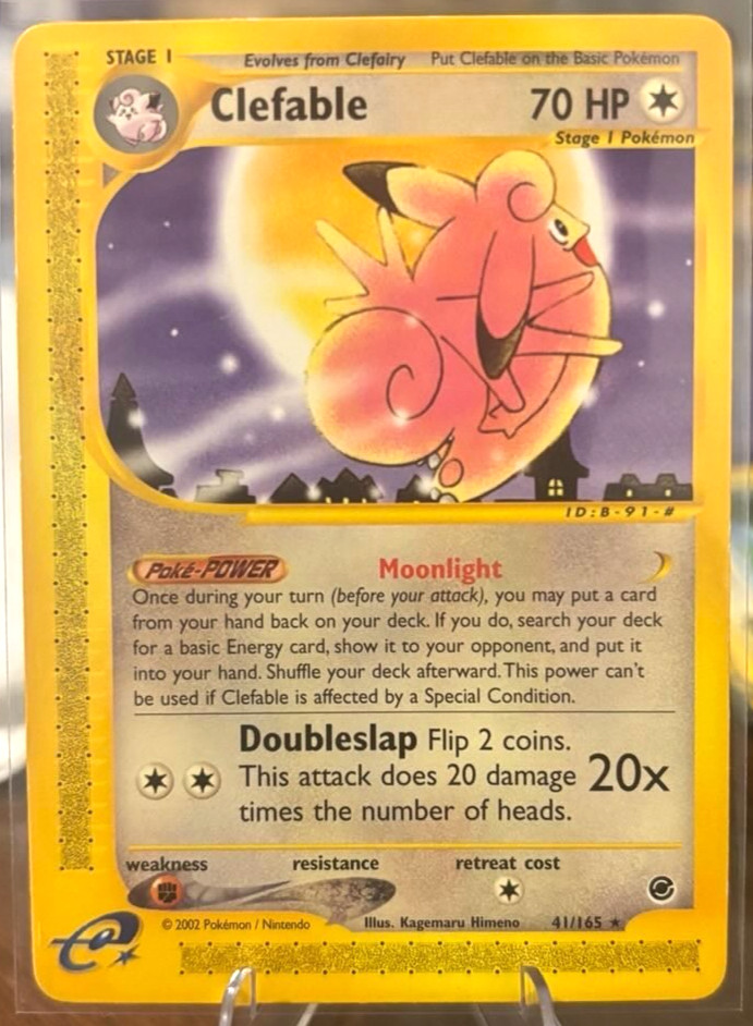 Clefable 041/165 Expedition Base Set Regular NM Free Shipping Rare Pokemon TCG 
