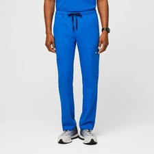 Figs Men  s Cairo Cargo Scrub Pants Size XL Tall Royal Blue PO 2771 TM3001T
