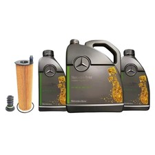 Mercedes-Benz Genuine Oil Filter & Engine Oil Fits E-Class W213 E200 220d OM654