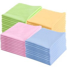 100 Pack Microfiber Cleaning Cloths Eyeglasses Cleaning Cloth for Screens