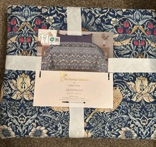 Heritage Collection William Morris STRAWBERRY THIEF Bedspread 220x240cm LAST ONE