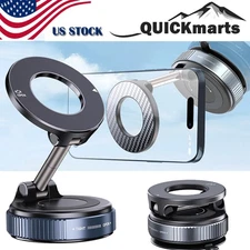 360° Vacuum Magnetic Phone Holder Foldable Stand Mount for Car Gym Strong Magnet