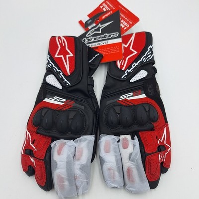 Alpinestars SP 8 v3 Gloves 2XL Black White Red New | eBay