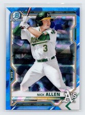 2021 Bowman Chrome - Sapphire Nick Allen #BCP-147 (RC) Athletics
