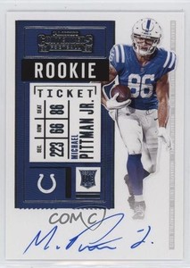 2020 Panini Contenders RPS /250 Michael Pittman Jr #114 Rookie Auto RC