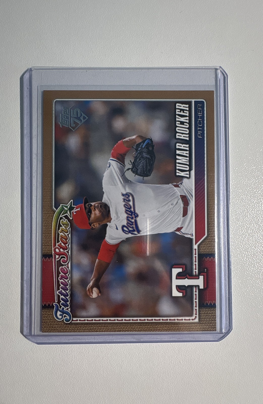 2026 Topps Series 1 Future Stars Kumar Rocker #336 Gold /2026 Texas Rangers