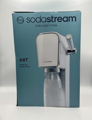 NEW SodaStream Art Sparkling Water Maker w/ CO2 and Carbonating Bottle - White