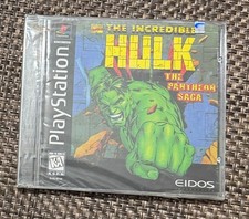 RARE! The Incredible Hulk The Pantheon Saga PlayStation 1 PS1 Brand New Sealed