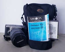 Minolta Maxxum 5 SLR 35mm Film Camera With Lens And Case UNTESTED 