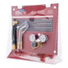 Inferno 4400084 Acetylene Kit HX-4B With Dual Regulator & HQA-4 Brazing Handle
