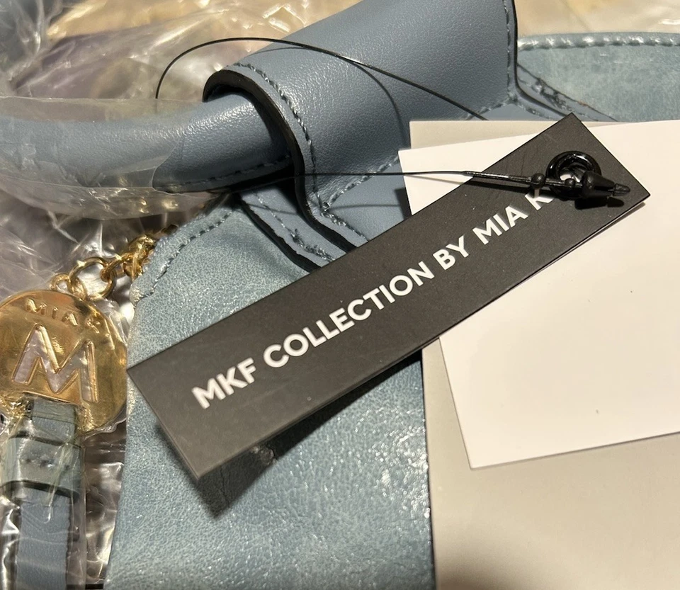 Bolso de mano sin asas/muñequera MKF Collection Simone cuero vegano para mujer de Mia k Denim Foto 4 de 4