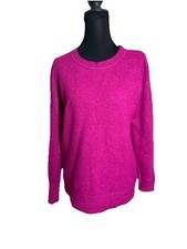 LOFT Fuchsia Crew Neck Sweater