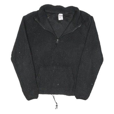 NO BOUNDRIES Damen Schwarzer Schlichter Pullover Rundhalsausschnitt Regular M