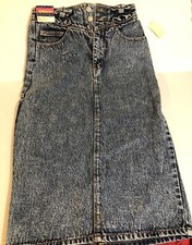 Jordache Vintage Women  s Blue Jeans Skirt 7/8 Sh4