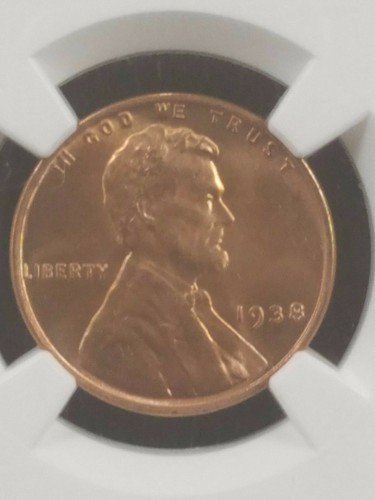 1938-P Lincoln Cent NGC MS 65 RD - Picture 3 of 9