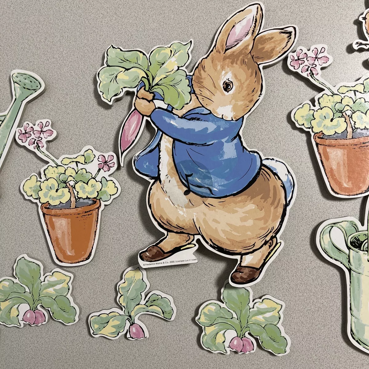 Beatrix Potter Peter Rabbit Wall Art Hanging Decor Luv-n-Care Nursery Cut  Out